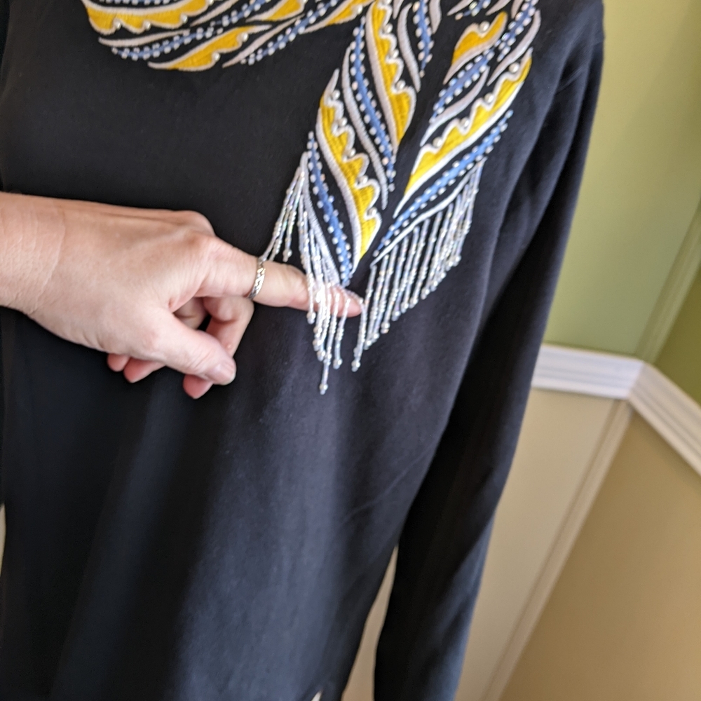 Bob Mackie Wearable Art Sweater - image 5